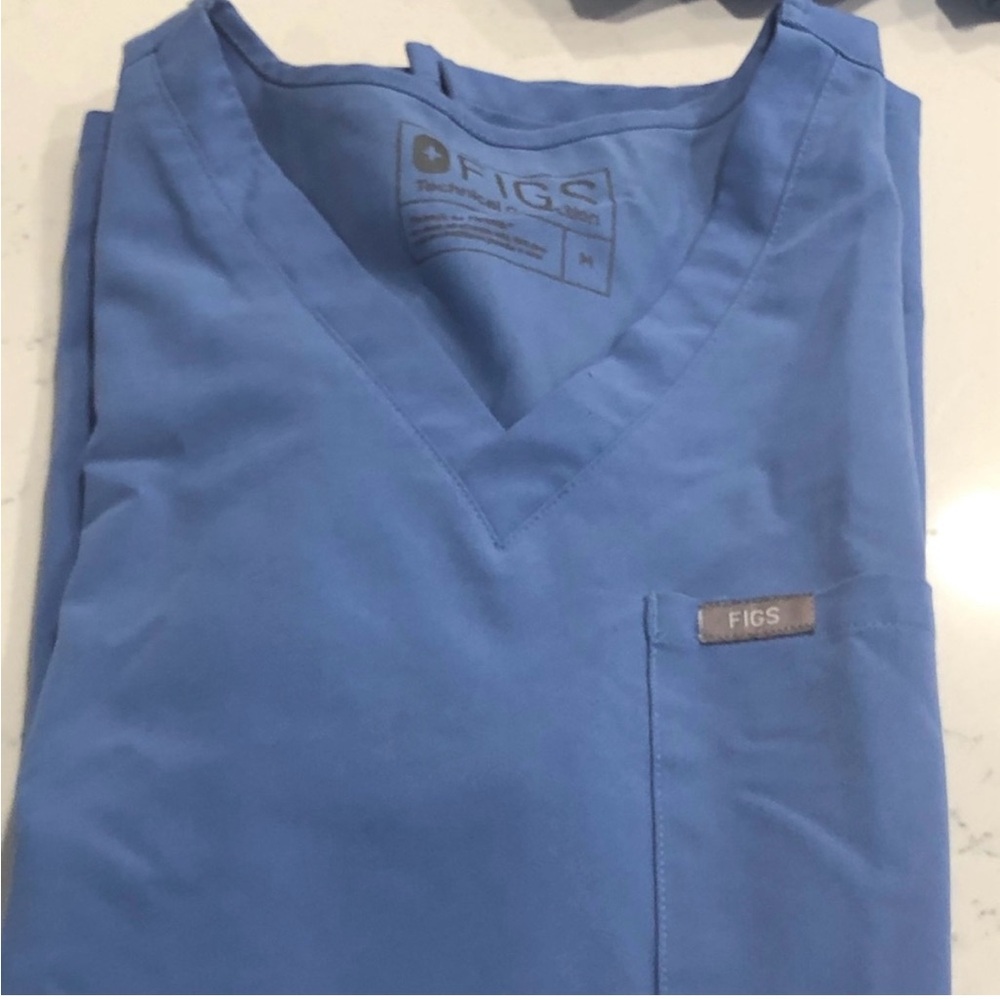 Figs Blue Scrub Set